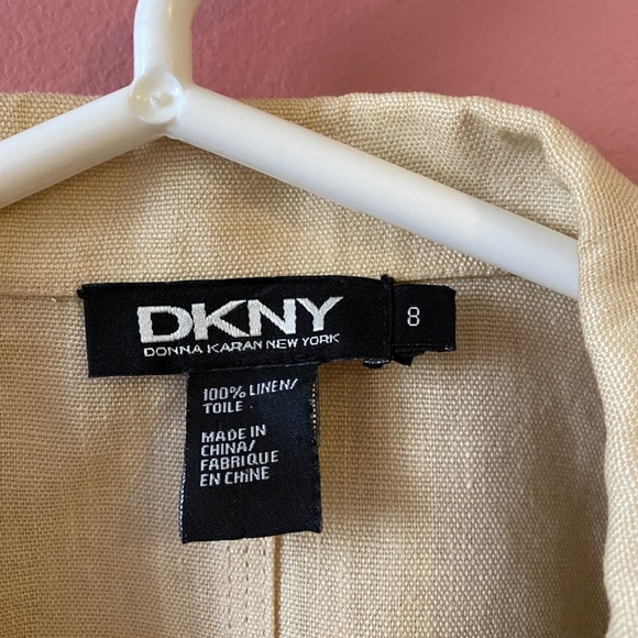 DKNY Linen Jacket Size 8 - Picture 4 of 10